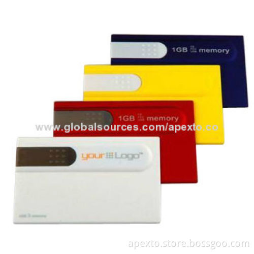 Card USB Sticks with 2 or 4GB Storage Capacity, Support Password Protection and Bootable Functions